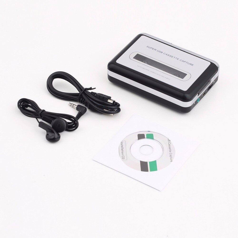 Cassette platenspeler Portable USB Cassette Player Capture Cassette Recorder Converter Digitale Audio Muziekspeler