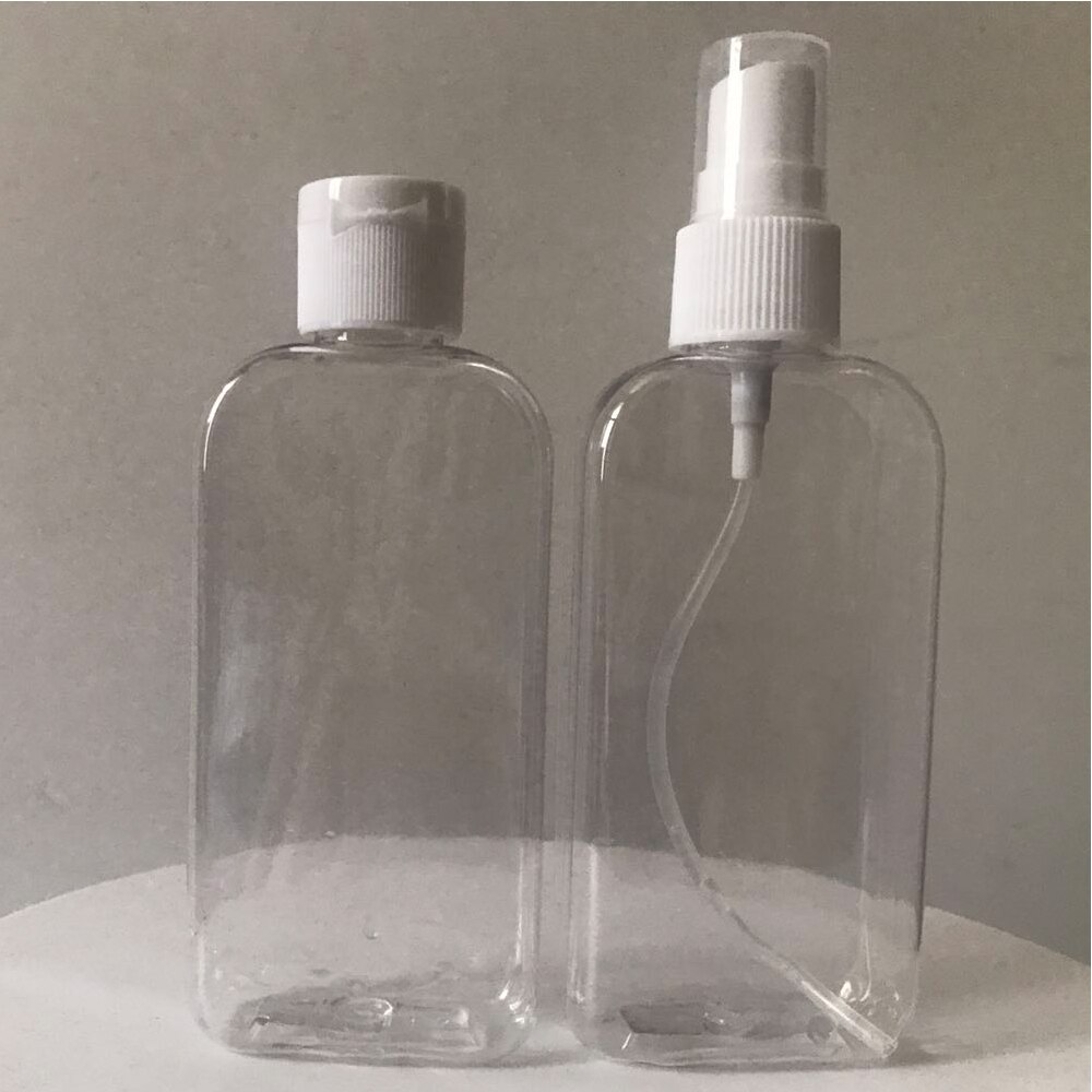 100ml Empty PET Bottle Plastic Portable Clear Refillable Flip-Top Bottles For Travel Makeup Liquid Gel Lotion Container