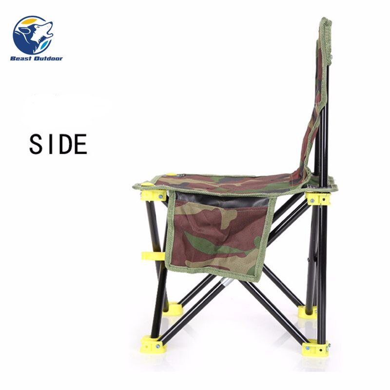 Outdoor Foldable Fishing Chair Ultra Light Weight Portable Folding Camping Aluminum Alloy Picnic Fishing Chair with Bag