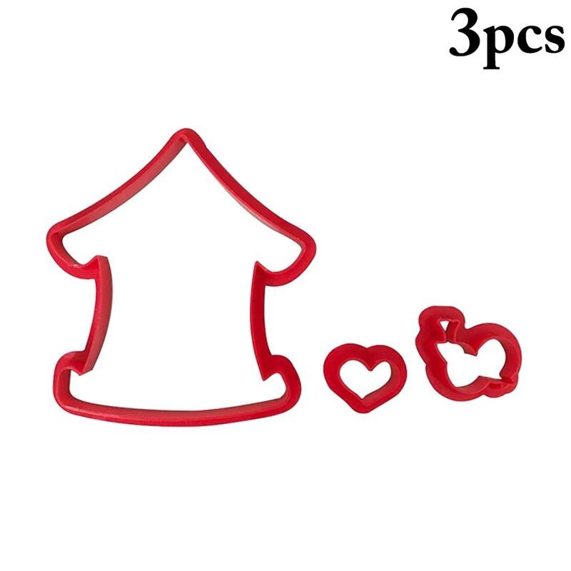 2PCS Windmill Cookie Cutter Easy to Clean Plastic DIY Biscuit Cutter Baking Tool Cookie Cake Mold DIY Cake Decorating Tools: Bird house