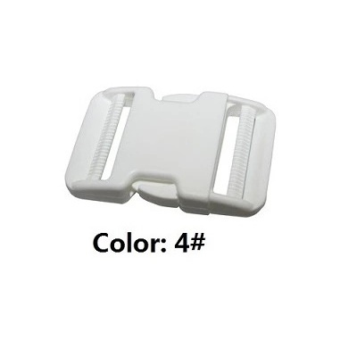 Boucle en plastique de 2 pouces (50mm) à Double réglage, clip de sangle en plastique pour bagages, boucle de ceinture plate à dégagement rapide 5: 50mm / Color 04