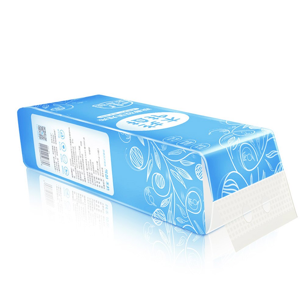 12 Rolls Coreless Roll Paper 4-Layer Thicken Wood Pulp Paper Towel Household Toilet Paper Bathroom Tissue Wetable Nakin Paper
