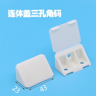 10Pcs Nylon plastic thickened corner furniture, right angle 90 degree angle, plywood tray cabinet fittings fittings corner code: 10PCS 23x43