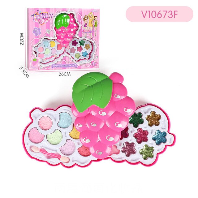 Jenter sminke leker skjønnhet sminke verktøy barn late som leke leker trygge giftfri dressing kosmetisk neglelakk leker: V10673f