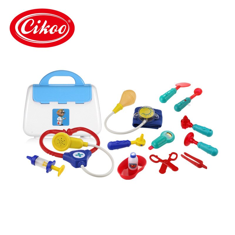 Cikoo legehus ekkometer lægesæt pædagogisk model håndmedicinskab børnelegetøj