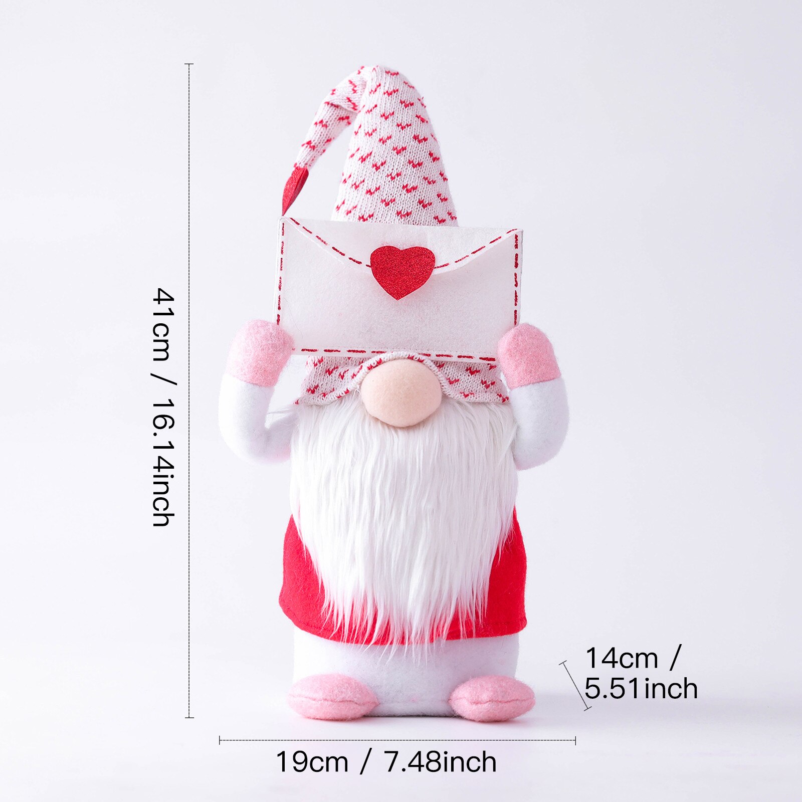 25# Valentine's Day Figurines Doll Bedroom Living Room Desktop Decoration Standing Post Faceless Doll Figurines Decoration