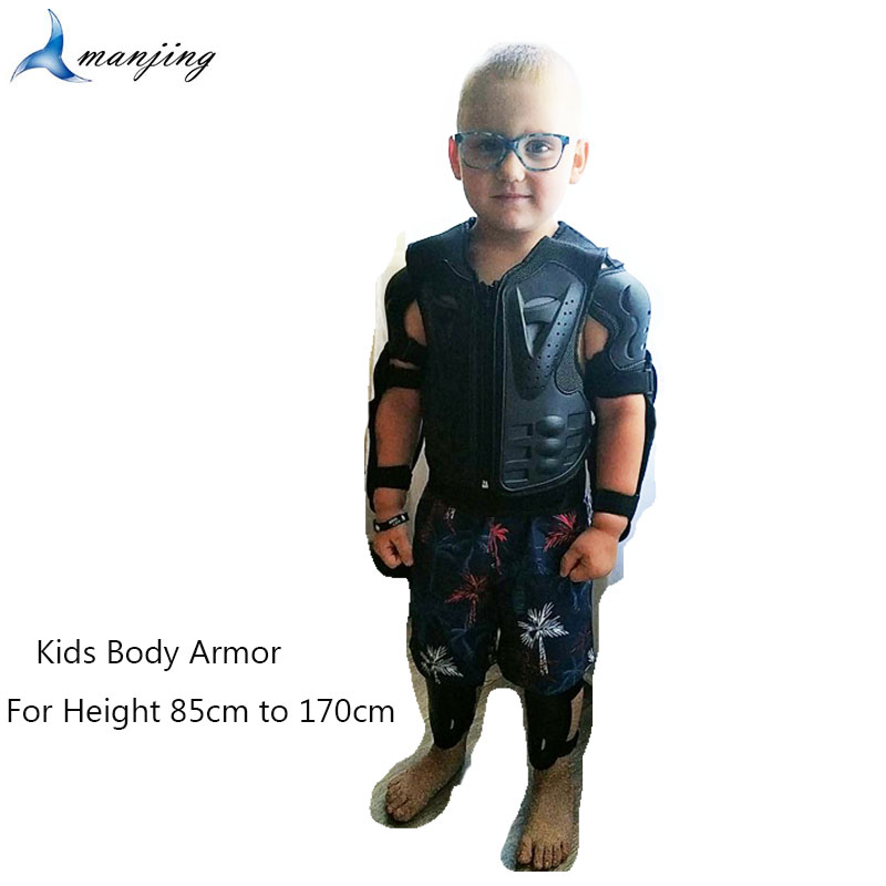 Kids Boys Girls Off Road Cross-country Downhill Mountain Bike Rollerskating Skiing Cycling Body Vest Armor Hard Shell Protection
