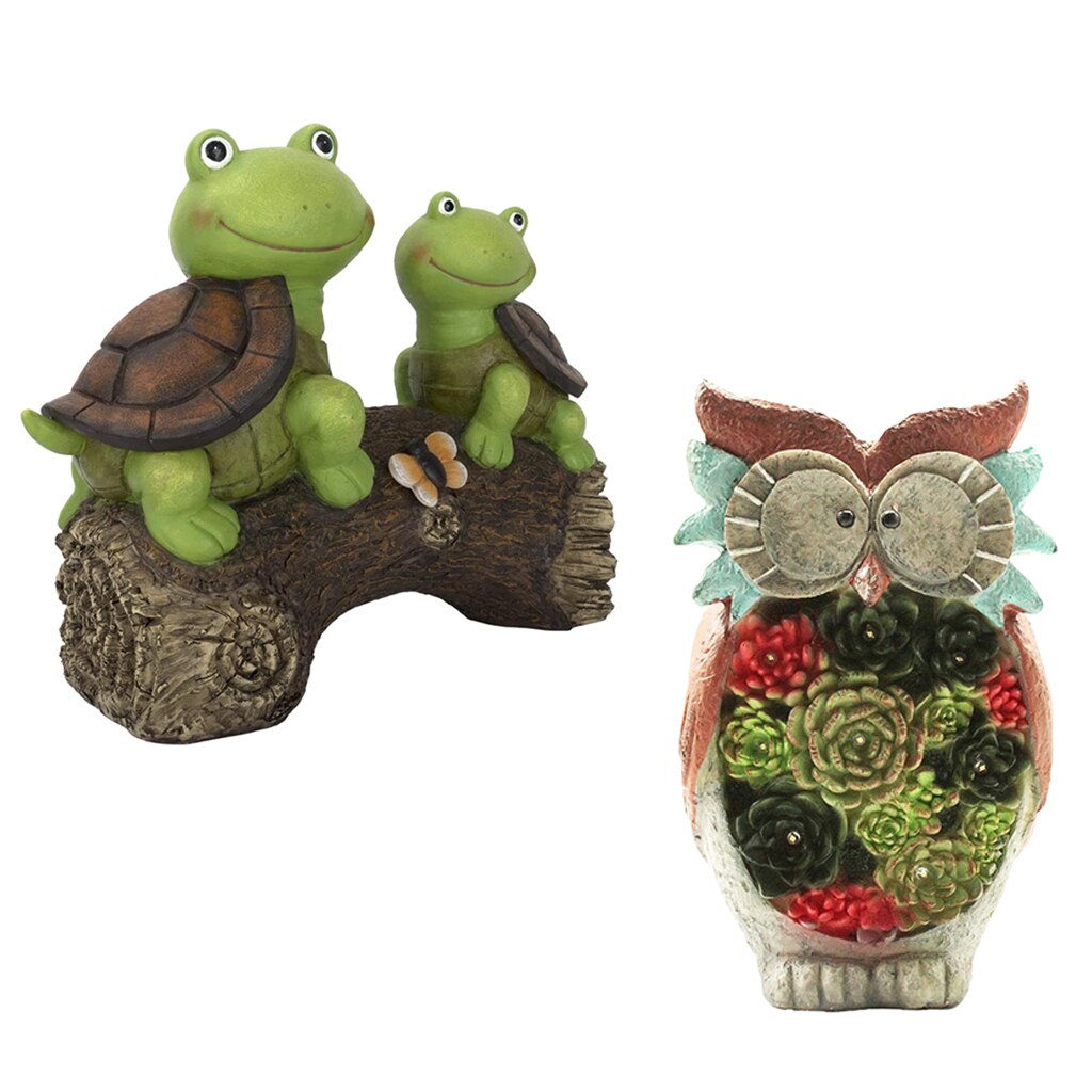 Leuke Tuin Sculptuur Solar Led Verlichting Voor Thuis Outdoor Yard Decor