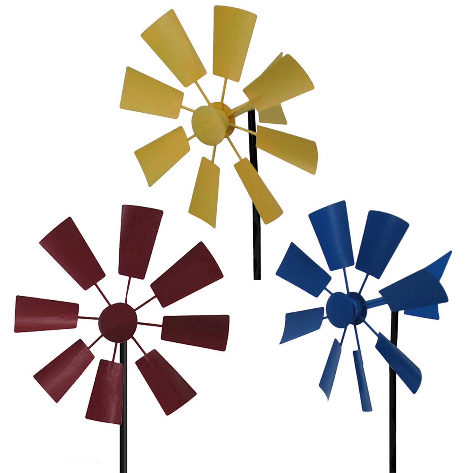 Lawn Pinwheels Wind Spinners Garden Courtyard Decor Windmill Pinwheel Wind Spinner Outdoor Terrace Patio Lawn Ornament