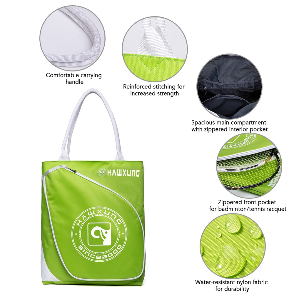 Water-resistant Travel Tennis Tote Bags Outdoor Sports Tennis Badminton Racquet Tote Handbag for Men Women