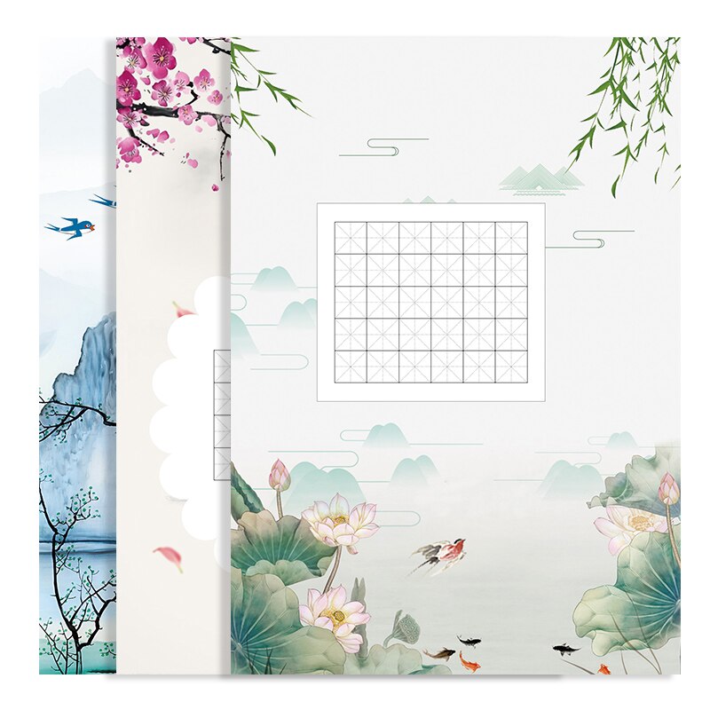 100Sheets A4 Hard Pen Calligraphy Practice Writing Letter StationeryAncient Poems Craft Mi Zi Ge Fountain Pen Practice Paper