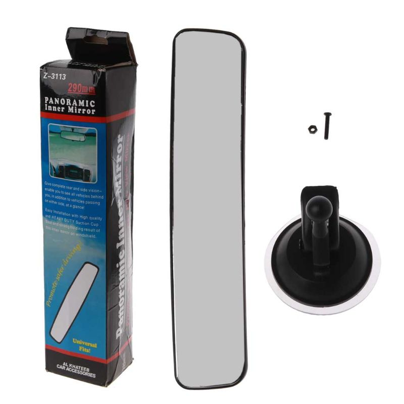 Universal rectangular shape Rear View Side Mirror Wide Angle Adjustable Suction Car Interior Decor