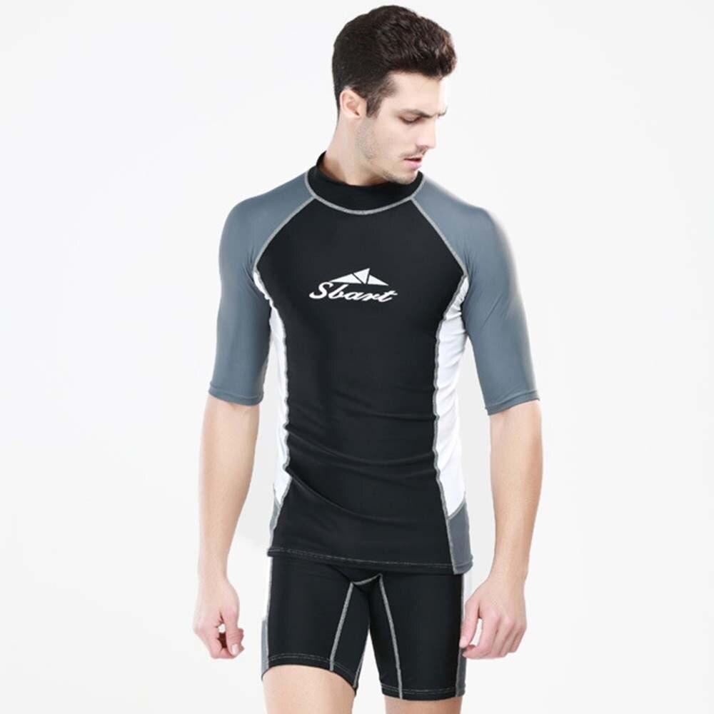 Mannen Shirt, Shorts, Wetsuit, split Dunne Gedeelte Korte Mouwen Dunne Zonnebrandcrème En Sneldrogende Mannen Zwemmen Wetsuit Pak