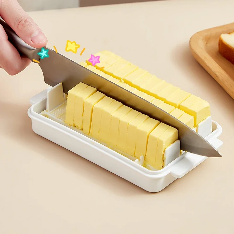 Smør osteskjærer oppbevaringsboks med lokk husholdning kjøkken baking mat smør kjøleskap ferskhet holder beholder bakeverktøy