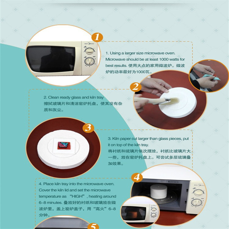 Small Ceramic Fibre Microwave Kiln DIY Jewelry Pendant Kiln For Glass Fusing Arts Crafts Ceramic Making Supplies