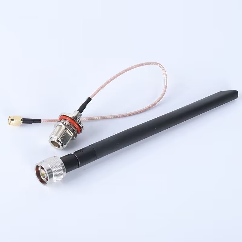 868 mhz lora externe gummistabantenne für datenübertragung, n-stecker 915 hohe verstärkung (5 dbi), signalverstärker