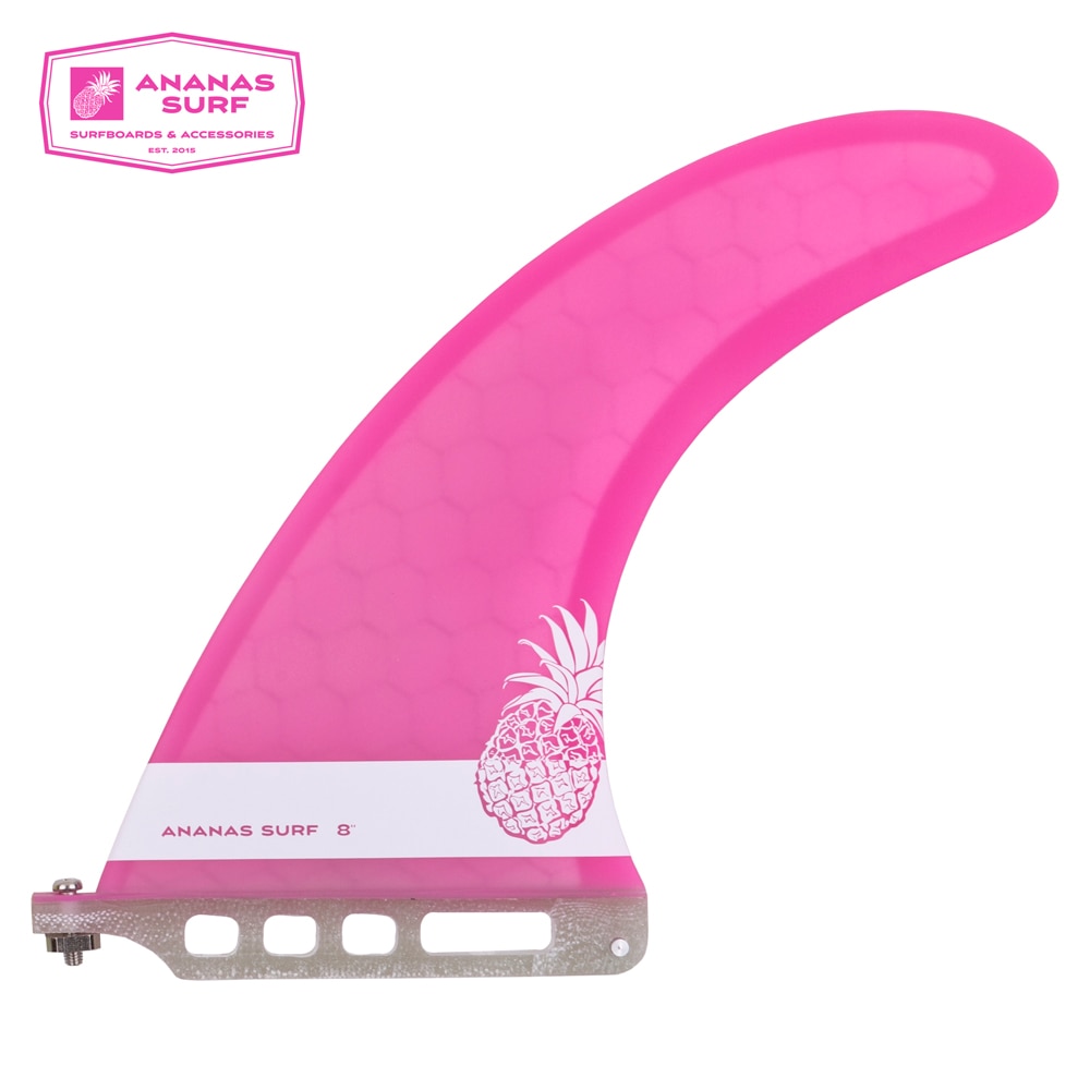 Ananas Surf planche de Surf aileron centre simple boîte aileron 8 "longboard 8 pouces longueur us base sup accessoires performance style noserider