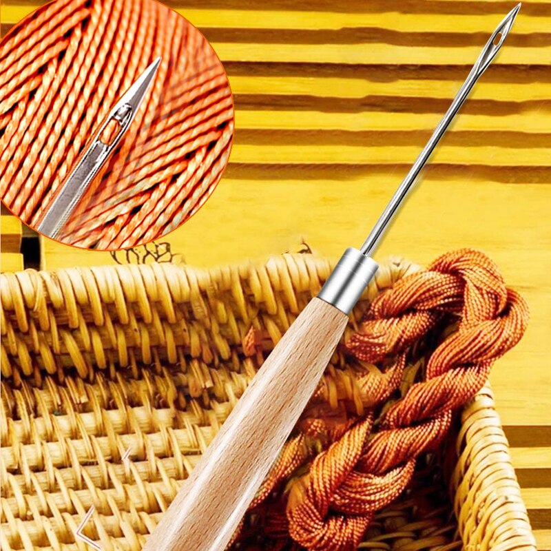 MIUSIE Leather Waxed Thread Sewing Kits Hand Sewing Needles with Leather Craft for Leather Canvas DIY Sewing Accessories