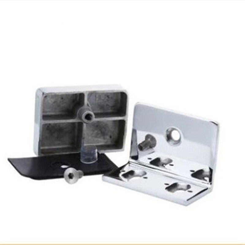 304 stainless steel glass clip frameless door glass clip hinge clip shower room glass fixing clip 90 degrees(H001)