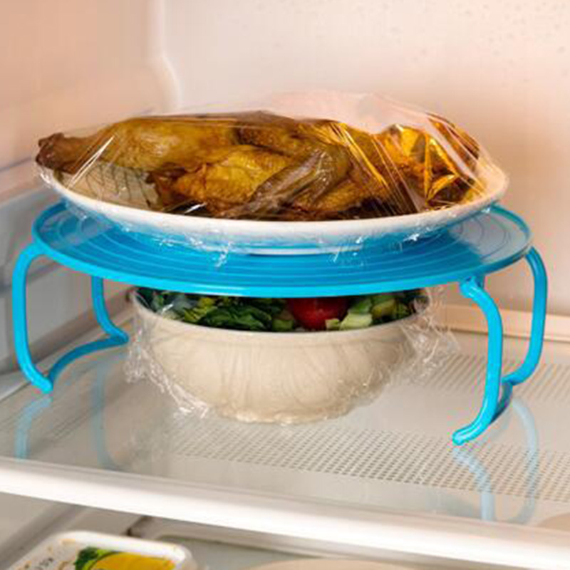 4 In 1 Microwave Plastic Stand Shelf Mini Heating Food Tray Cooling Rack Multifunction Kitchen Tool NDS