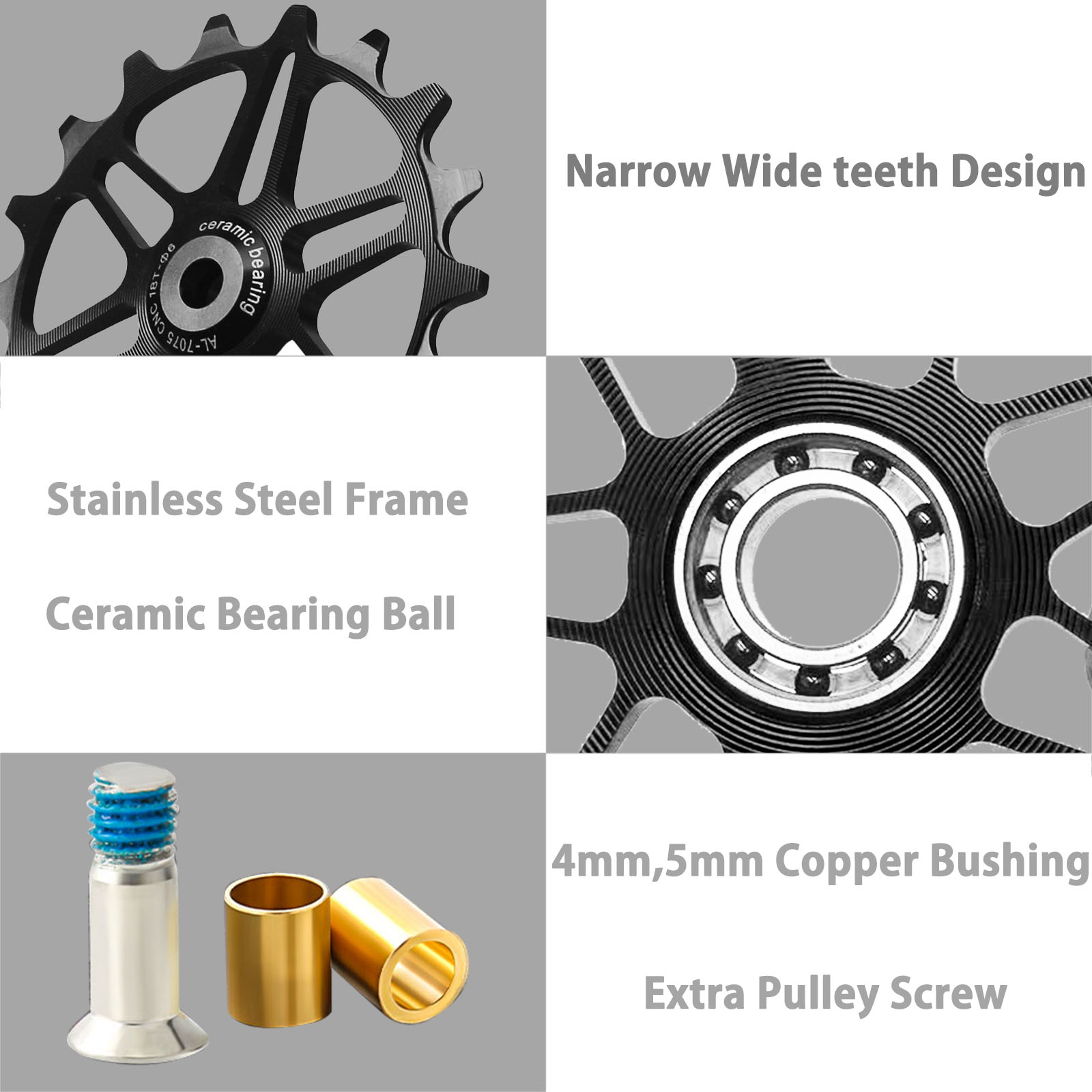 12T 14T 16T 18T Jockey Rad Schaltwerk Keramik Rolle Rennrad führen Rolle Für Shimano sram GX XX1 X01 Adler NX 12 Geschwindigkeit