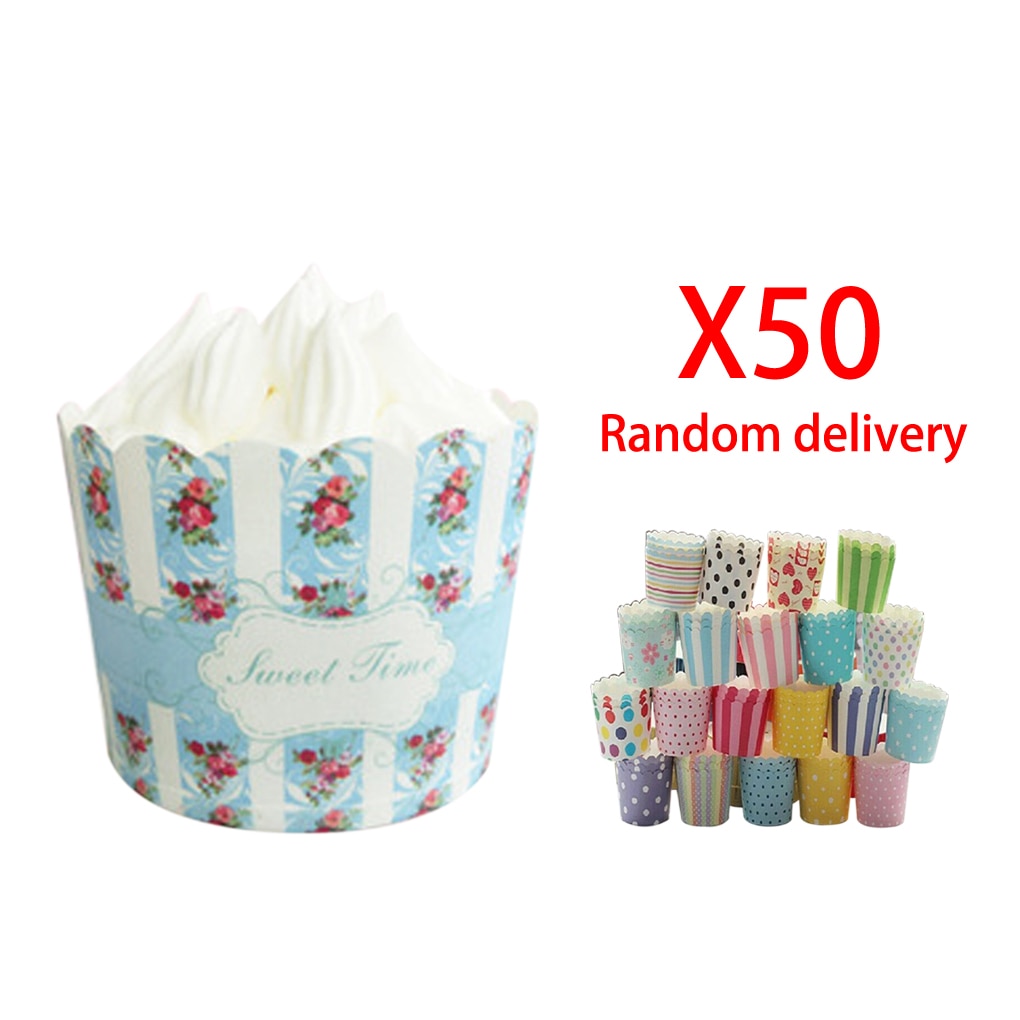 sales 50 PCS Paper Cake Cup Liners Baking Cup Muff... Grandado