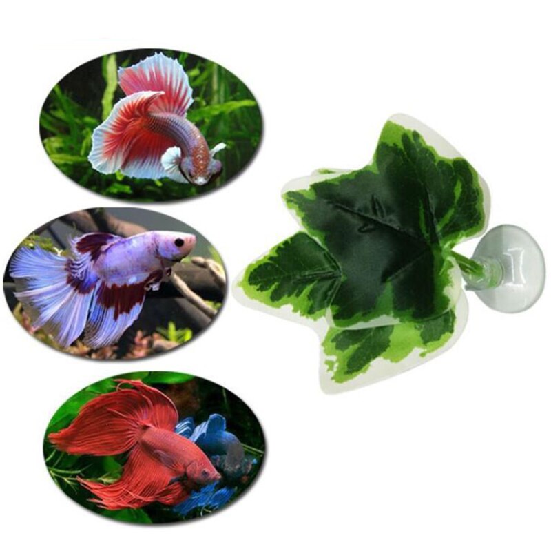Betta Leaf Aquarium Supplies Fish Tank Pet Decoration Landscaping Simulation Leaf Betta Spawning Resting Leaf