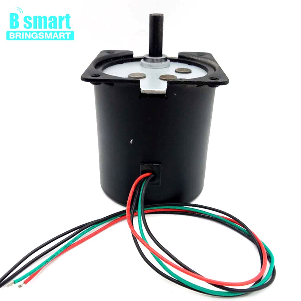 Bringsmart Alle Metal Gear Ac 220V Miniatuur Motor Lage Snelheid 2.5-110 Rpm Grote Kracht Motorreductor Omgekeerd cw/Ccw 70 Ktyz