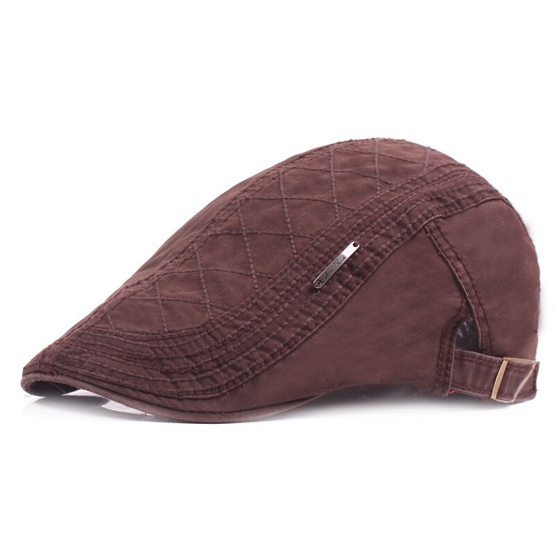 sombrero de hombre, gorras tipo boina de verano para hombres y mujeres, gorras de visera informal, sombreros Bordado de letras para el sol, gorra, Peaky Blinders: Brown