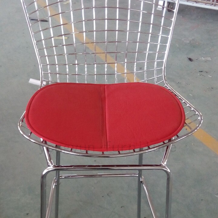 Jern stol spisebordsstol pude: Rød