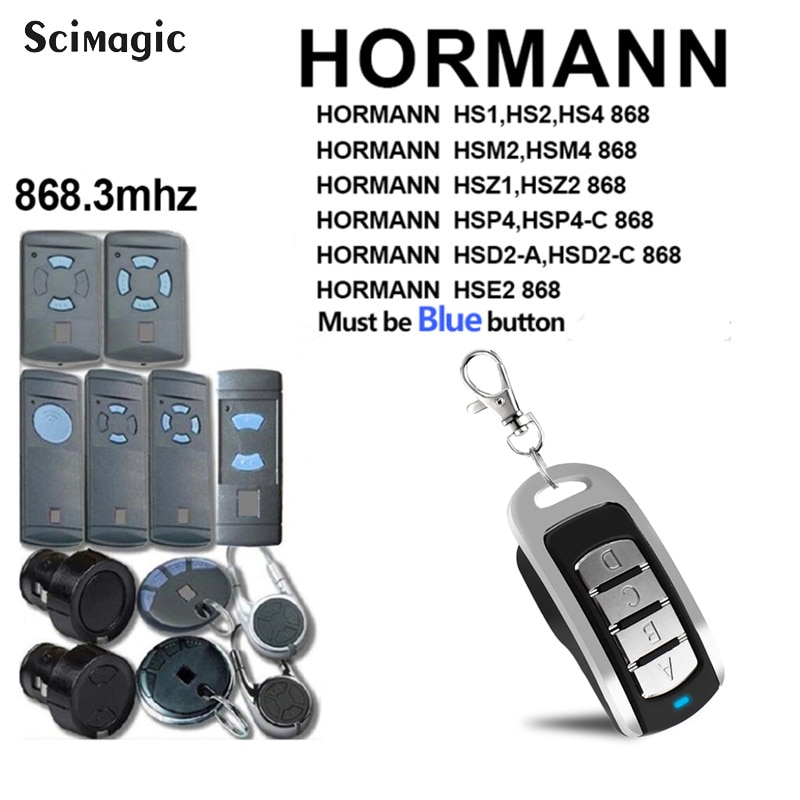 Hormann 868MHz Garage Door Remote Control Clone For Hormann hsm2 868 hsm4 868 hs1 868 hs2 868 Remotes Duplicator Gate Control