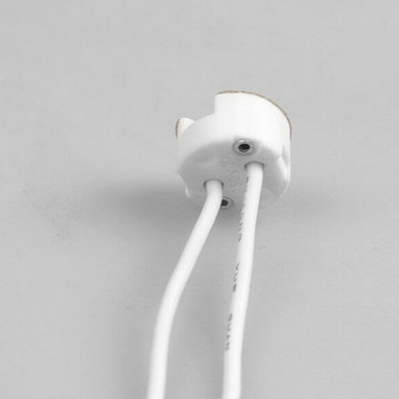 MR16 MR11 Holder G5.3 Ceramic Lamp Base Socket LED Halogen Light lamp holder with Wire Connector 10pcs