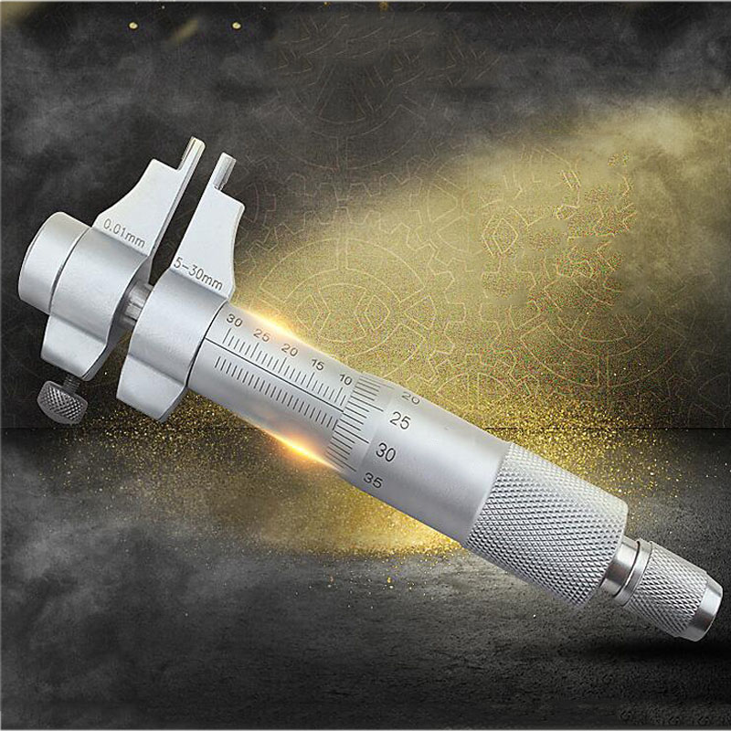 Precision Inner Diameter Micrometer 5-30mm Hole Diameter Measurement Micrometer Measurement Caliper Spiral Micrometer Tool