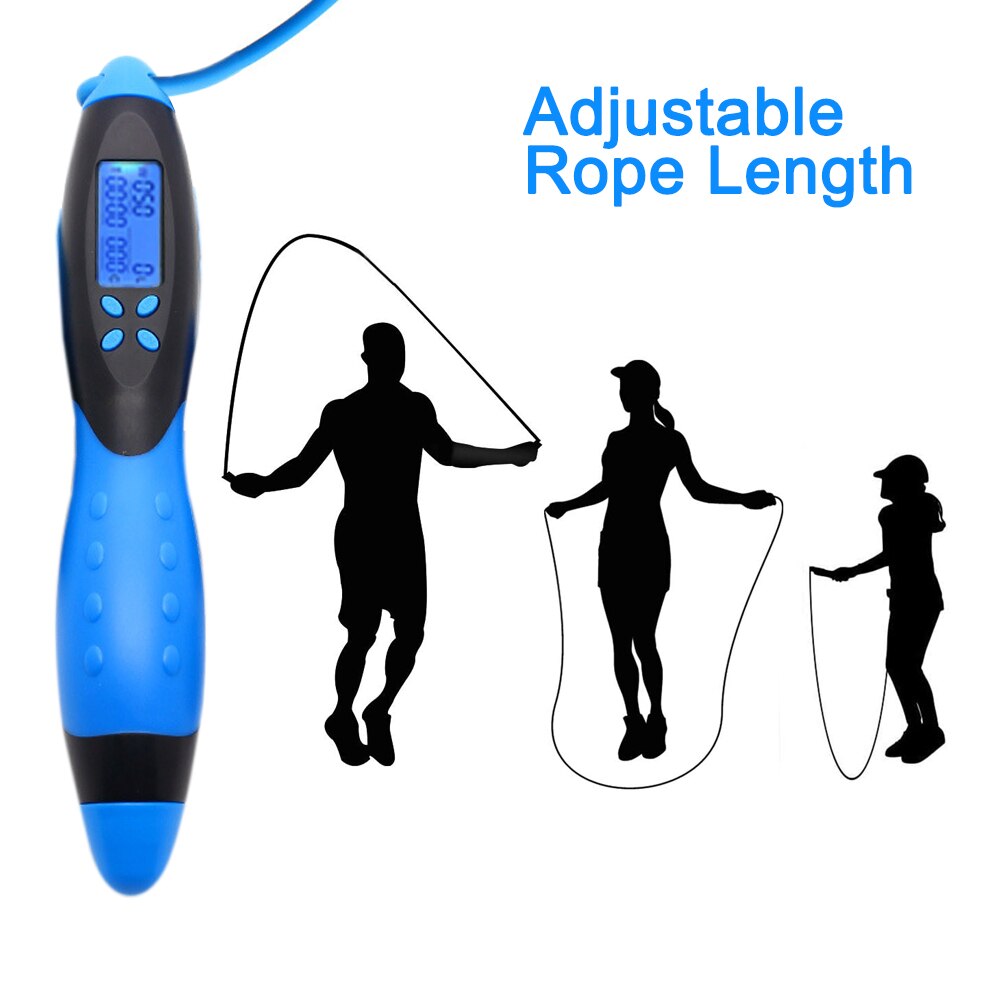 Smart Jump Rope with Digital Counter Crossrope Jump Rope Fitness Sport Skipping Ropes with Anti-Slip Hand Grip and LCD Screen