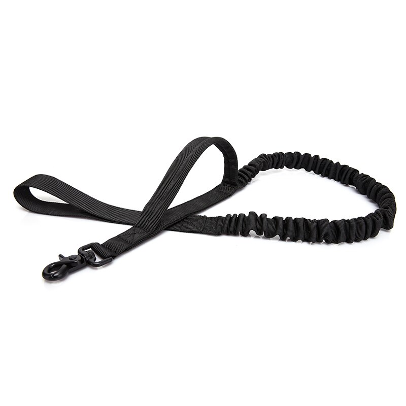 Correa elástica para perros y gatos con 2 asas, correa para mascotas, correas elásticas para entrenamiento de perros tacómetro para Pastor Alemán: Black