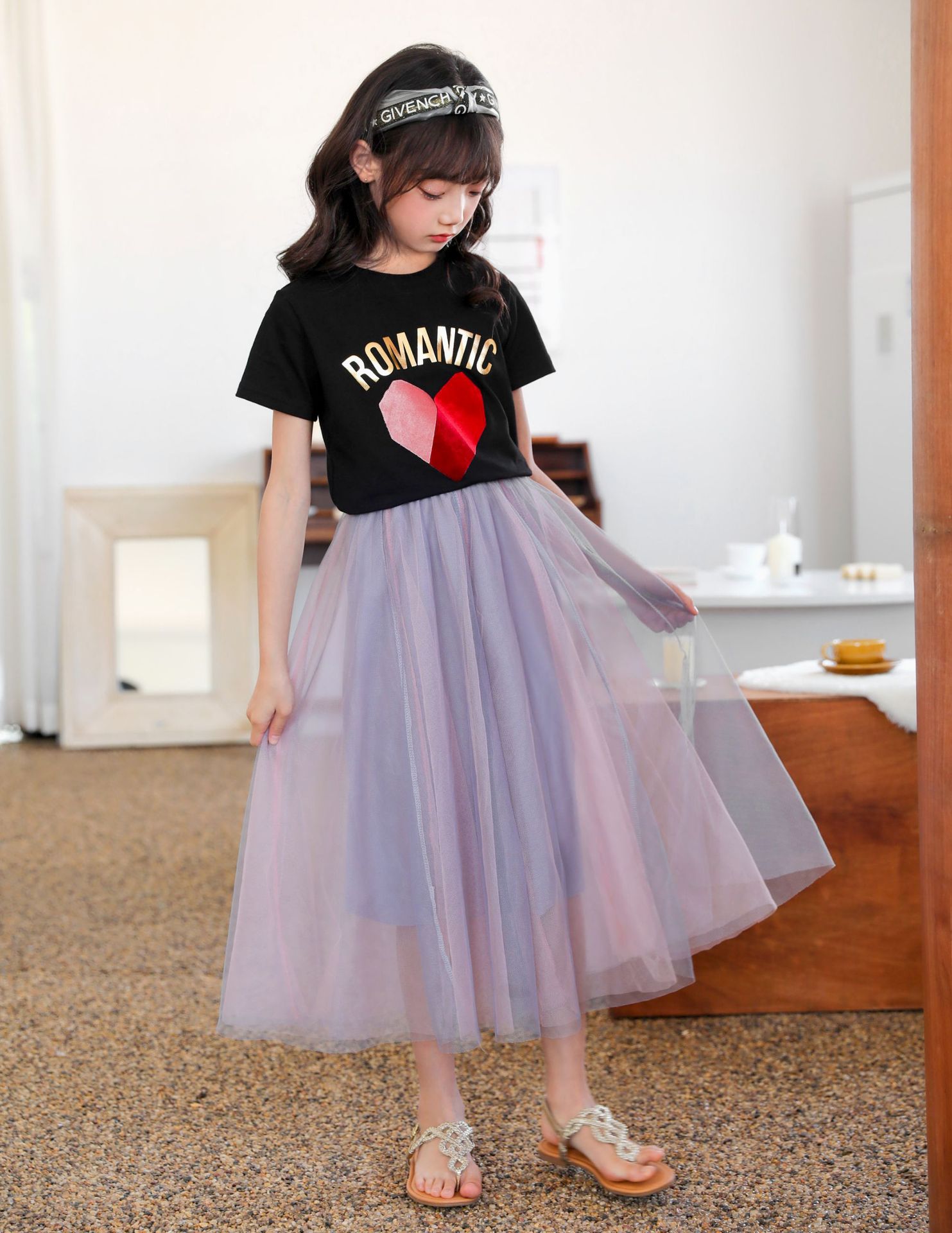 Faldas de princesa de malla para niños, ropa que combina con todo, de longitud media, 8, 12, 13 y 14 años: Rosa / 130cm