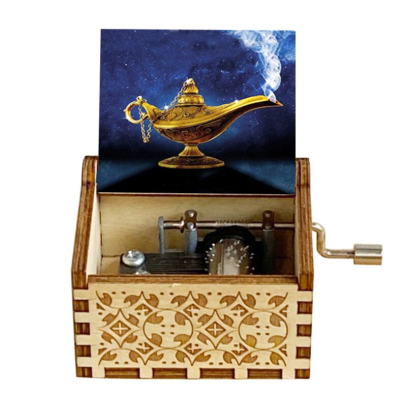 Wooden Music Box Color Music Box Birthday Wooden Small Box Daughter Son Christmas: SKU-5