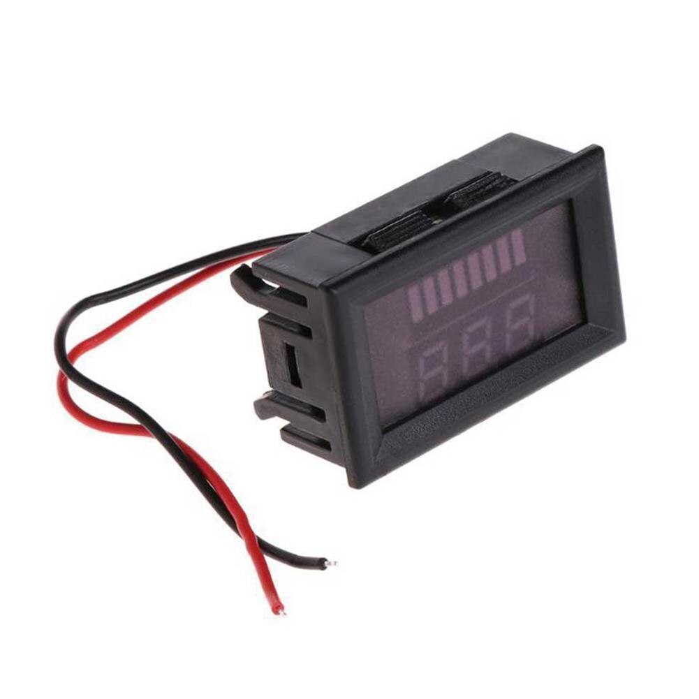 1pc 24/36/48/60v auton volttimittari sähköajoneuvon sähkömittari diy mini volttimittari testeri digitaalinen jännitetesti akun mittari