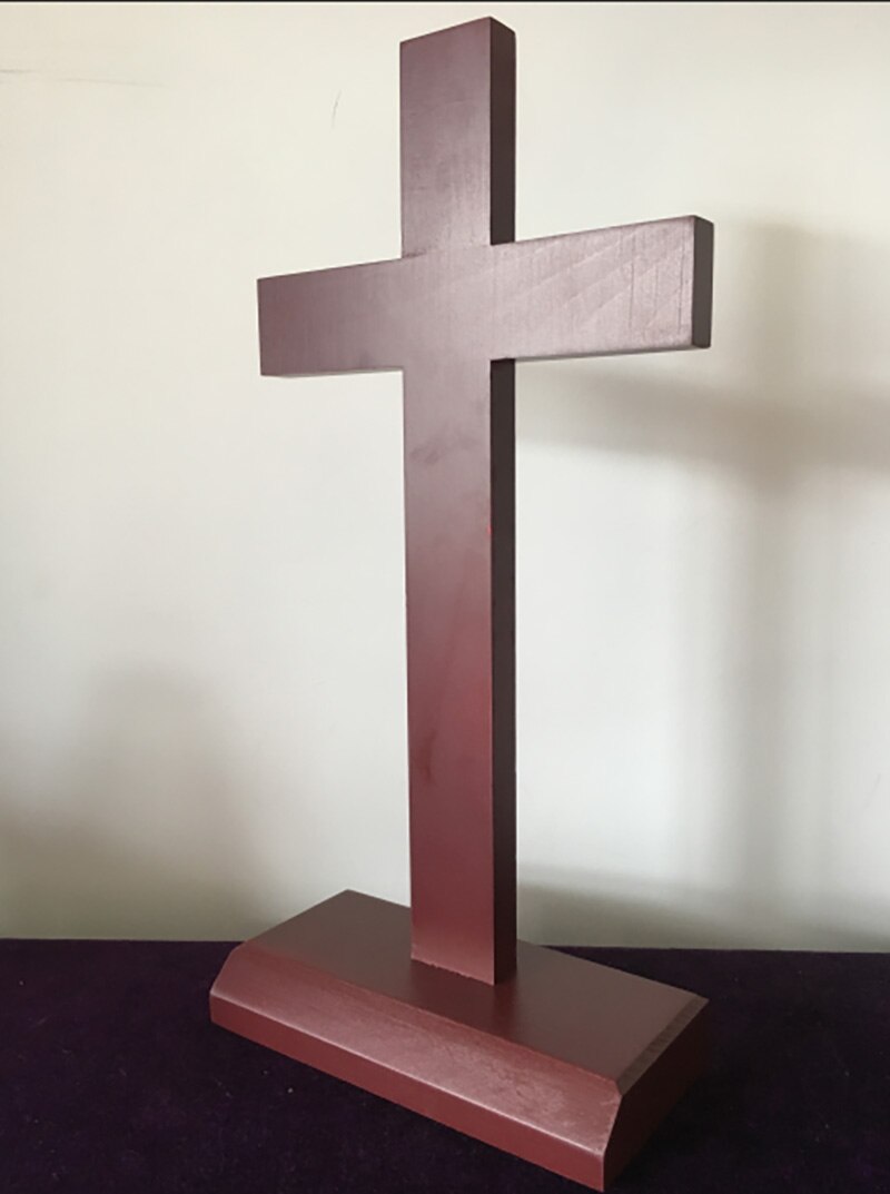 29*14.5 cm Christian Cross Massief Houten Kruis Woondecoratie Muur Opknoping Kruisbeeld Latijns Kruis Religie Katholieke Jezus Bid