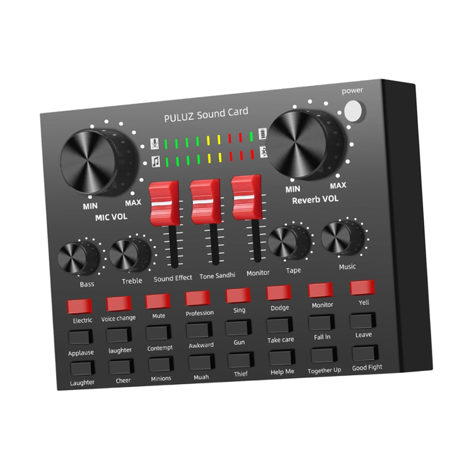 External Sound Card Karaoke Audio Sound Mixer for Phone Computer Laptop PC