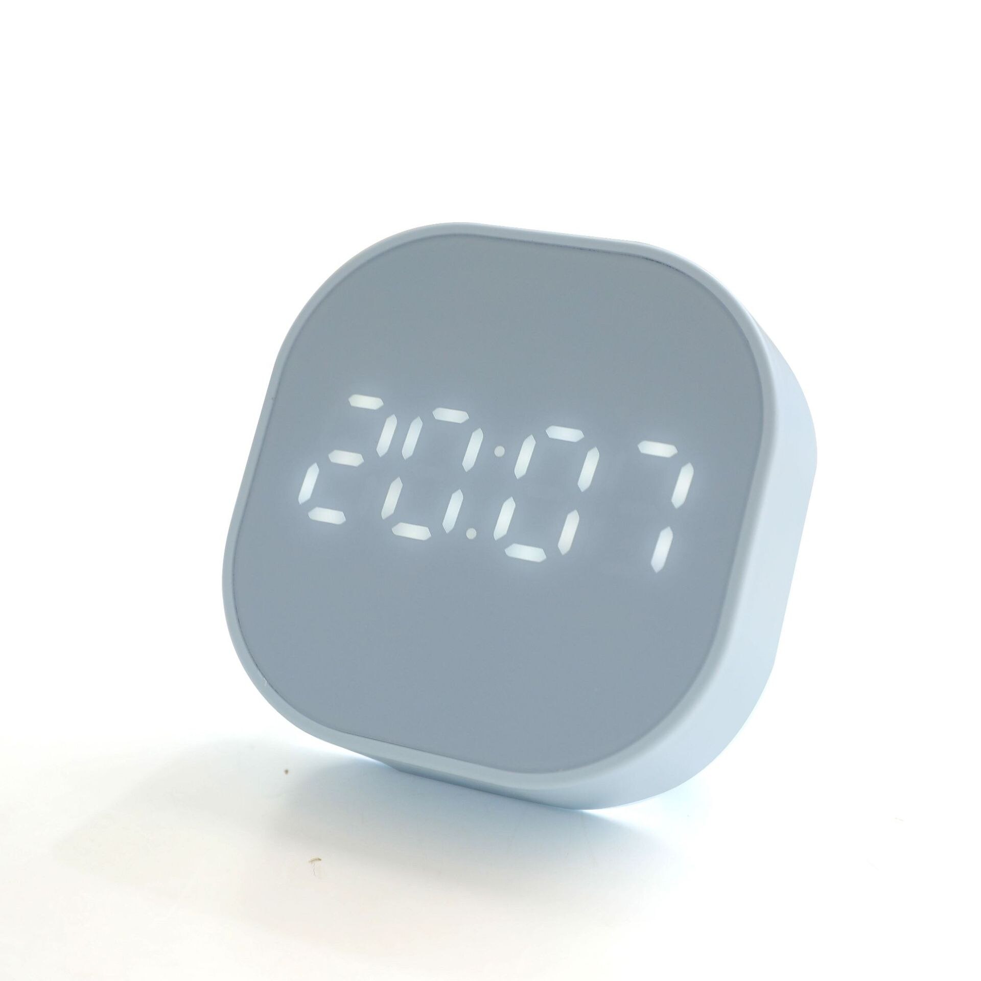 Style Xpress Timing Alarm Clock Two-Temperature Electronic Clock Kitchen Timer Simple with Numbers Clo: Lake Water Blue Color