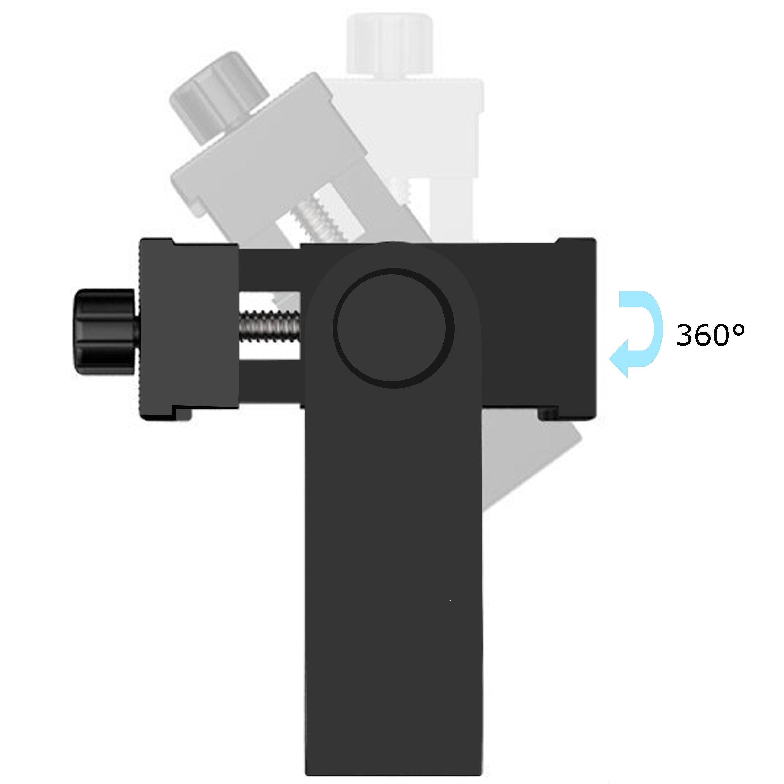 Uchwyt na telefon Pionowy i poziomy adapter robić montażu na statywie Obrotowy wspornik ze śrubą 1/4 cala Regulowany klips robić iPhone'a