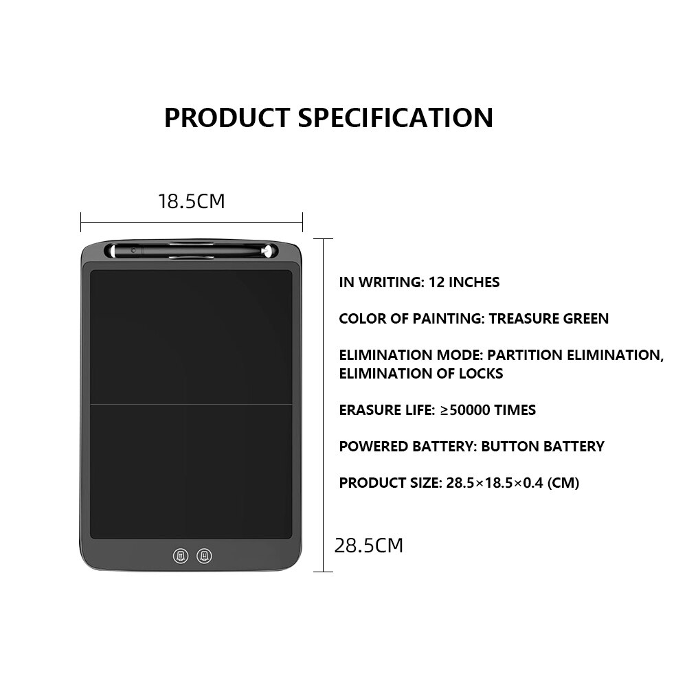 12 Inch Split Screen LCD Writing Tablet Digital Split Ccreen Delete Writing Drawing Board Intelligent Split Screen Tablets