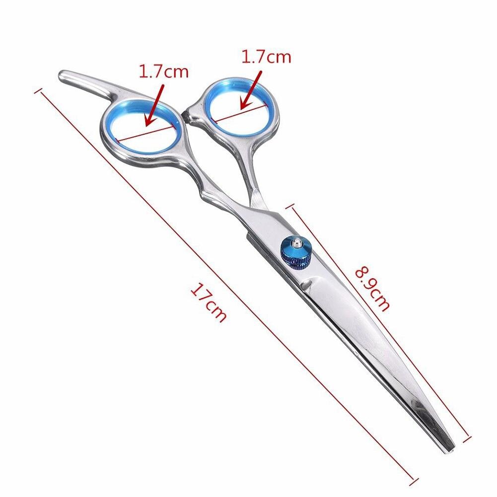 Set de tijeras profesionales de peluquería de 6 pulgadas, tijeras de peluquería, Kit de herramientas para cortar el pelo con peine para el aseo de mascotas, 6 unidades