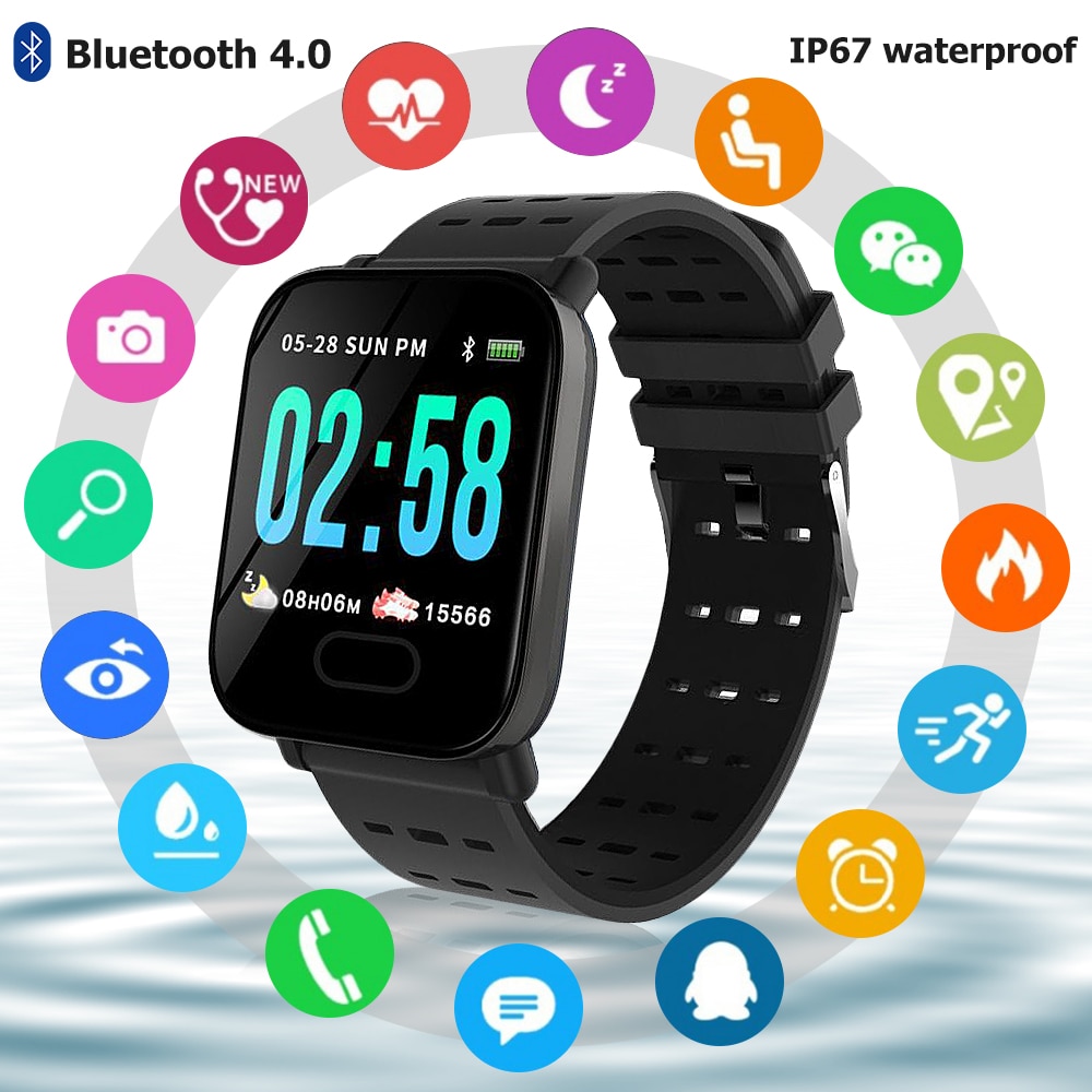 Smartwatch hartslagmeter slimme polsband sporthorloges waterdichte smartwatch fitnesstracker armband hartslagmeter