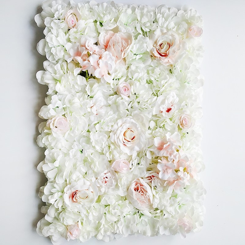 40 x 60cm silke rose blomster væg bryllup dekoration baggrund champagne kunstig blomst blomster væg romantisk bryllup indretning