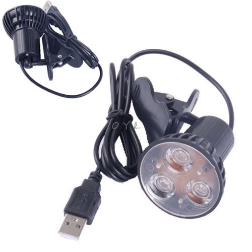 Flexibele Super Heldere 3 Led Clip On Spot Usb Light Lamp Voor Laptop Notebook