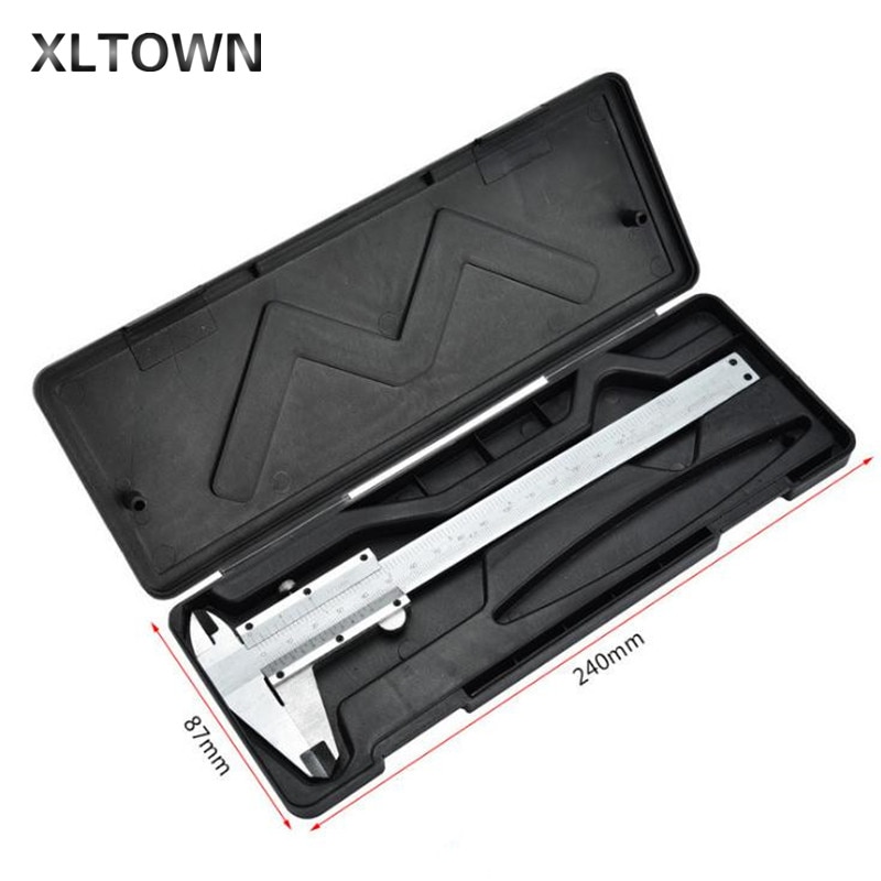 Xltown Caliper Carbon Steel Vernier Calipers 6" 0-150mm Measuring Tool Metal Calipers Paquimetro Diagnostic Outside Tool