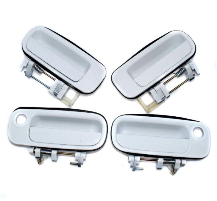 WOLFIGO Set of 4pcs White Outside Door Handle for Toyota Camry 1992-1996 69220-33020 6921033010 6924033010 6923033010