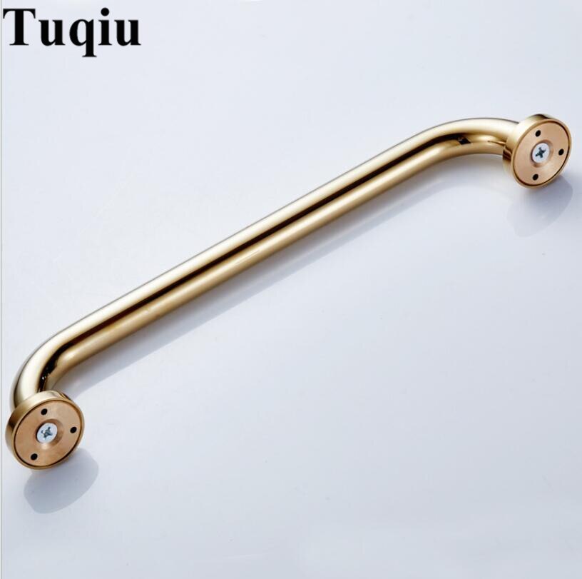 Bathroom armrest brass bathroom handle bathtub armrest handrail Grab Bar Gold Hand bar Safety bar